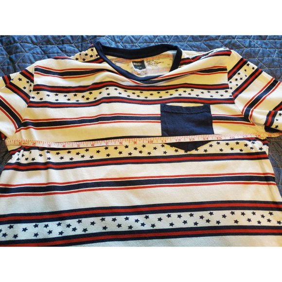 BDG Slim Fit Crewneck Tee July 4, America, Stars and Stripes Sz S - Picture 6 of 7
